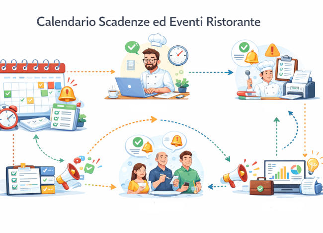 Calendario nella suite per ristorante Risto Pilot
