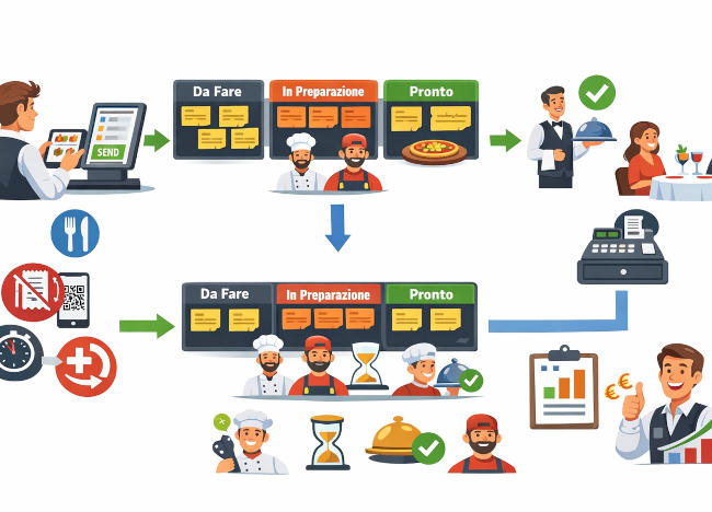 KDS nella suite per ristorante Risto Pilot